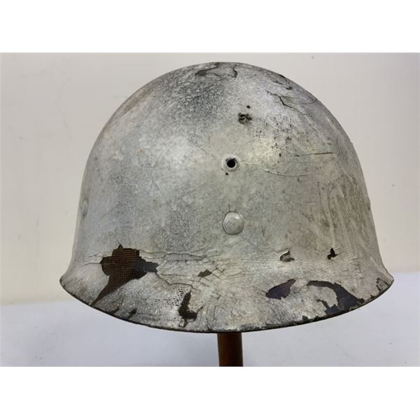 WWII US FIRESTONE HELMET LINER WINTER COMBAT PAINTED FINISH