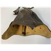 Image 6 : WWII US AIR FORCE PILOT BROWN LEATHER FLIGHT HELMET WITH GOGGLES