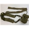 Image 2 : US KOREAN WAR ERA GUN BELT WITH POUCH WITH CONTENTS AND SUSPENDERS