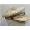 Image 3 : USSR PRE WII 1930's ARMY OFFICER SUMMER WHITE CANVAS MATERIAL VISOR CAP HAT