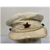 Image 9 : USSR PRE WII 1930's ARMY OFFICER SUMMER WHITE CANVAS MATERIAL VISOR CAP HAT