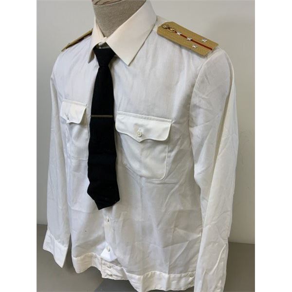 COLD WAR ERA USSR OFFICER RANK DRESS UNIFORM SHIRT