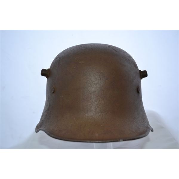 WWI AUSTRIAN HUNGARIAN K.U.K. GERMAN STYLE M17 COMBAT HELMET
