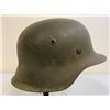 Image 3 : WWII GERMAN M42 COMBAT HELMET COMPLETE WITH LINER AND CHINSTRAP