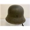 Image 4 : WWII GERMAN M42 COMBAT HELMET COMPLETE WITH LINER AND CHINSTRAP