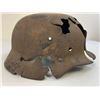 Image 9 : WWII GERMAN M35 HEAVY COMBAT DAMAGED HELMET FROM RUSSIAN FRONT