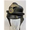 Image 2 : GERMANY THIRD REICH NSKK 1st MODEL LEATHER MOTORCYCLE CRASH HELMET