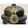 Image 7 : GERMANY THIRD REICH NSKK 1st MODEL LEATHER MOTORCYCLE CRASH HELMET