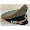 Image 6 : WWII GERMAN ARMY ARTILLERY OFFICER VISOR HAT CAP