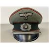 Image 1 : WWII GERMAN ARMY ARTILLERY OFFICER VISOR HAT CAP