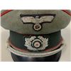 Image 4 : WWII GERMAN ARMY ARTILLERY OFFICER VISOR HAT CAP