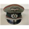 Image 8 : WWII GERMAN ARMY ARTILLERY OFFICER VISOR HAT CAP