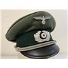 Image 5 : WWII GERMAN ARMY PIONEER OFFICERS VISOR HAT CAP
