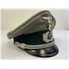 Image 3 : WWII GERMAN ARMY JAGER OFFICERS VISOR HAT CAP