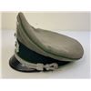 Image 5 : WWII GERMAN ARMY JAGER OFFICERS VISOR HAT CAP