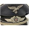 Image 3 : WWII GERMAN LUFTWAFFE OFFICER VISOR HAT CAP