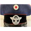 Image 5 : WWII GERMAN FIRE POLICE OFFICIAL VISOR HAT CAP