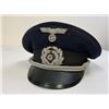 Image 10 : WWII GERMAN NAVY KRIEGSMARINE BLUE TOP ADMINISTRATIVE OFFICER VISOR HAT