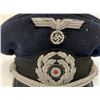 Image 2 : WWII GERMAN NAVY KRIEGSMARINE BLUE TOP ADMINISTRATIVE OFFICER VISOR HAT