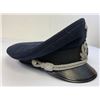 Image 3 : WWII GERMAN NAVY KRIEGSMARINE BLUE TOP ADMINISTRATIVE OFFICER VISOR HAT