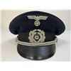 Image 9 : WWII GERMAN NAVY KRIEGSMARINE BLUE TOP ADMINISTRATIVE OFFICER VISOR HAT