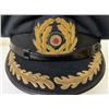 Image 5 : WWII GERMAN NAVY KRIEGSMARINE NAMED HIGH RANKING OFFICER BLUE VISOR CAP