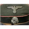Image 8 : WWII GERMAN WAFFEN SS PANZER NCO OFFICER'S VISOR HAT