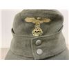 Image 6 : WWII GERMAN WAFFEN SS EM/NCO M43 LATE WAR FIELD HAT CAP