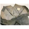 Image 3 : WWII GERMAN NAVY KRIEGSMARINE GRAY LEATHER FOUL WEATHER PANTS