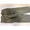 Image 8 : WWII GERMAN NAVY KRIEGSMARINE GRAY LEATHER FOUL WEATHER PANTS