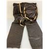 Image 3 : WWII GERMAN LUFTWAFFE PILOTS COLD WEATHER FLYING LEATHER PANTS