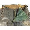 Image 6 : WWII GERMAN LUFTWAFFE PILOTS COLD WEATHER FLYING LEATHER PANTS