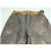 Image 9 : WWII GERMAN LUFTWAFFE PILOTS COLD WEATHER FLYING LEATHER PANTS