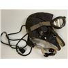 Image 1 : WWII GERMAN LUFTWAFFE FLIGHT LEATHER HELMET WITH GOGGLES , MIKES , WIRED