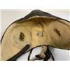 Image 4 : WWII GERMAN LUFTWAFFE FLIGHT LEATHER HELMET WITH GOGGLES , MIKES , WIRED
