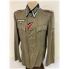 Image 1 : WWII GERMAN ARMY ARTILLERY NCO SUMMER LIGHT WEIGHT UNIFORM TUNIC SUD FRONT