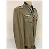 Image 4 : WWII GERMAN ARMY ARTILLERY NCO SUMMER LIGHT WEIGHT UNIFORM TUNIC SUD FRONT