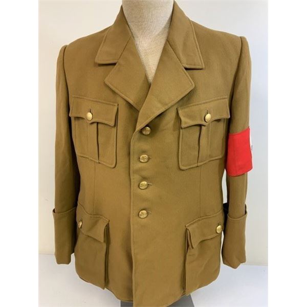 GERMANY THIRD REICH NSDAP NAZI PARTY LEADER BROWN UNIFORM TUNIC