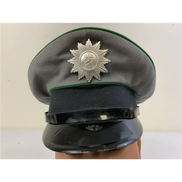 VINTAGE WEST GERMAN POLICE OFFICER VISOR HAT