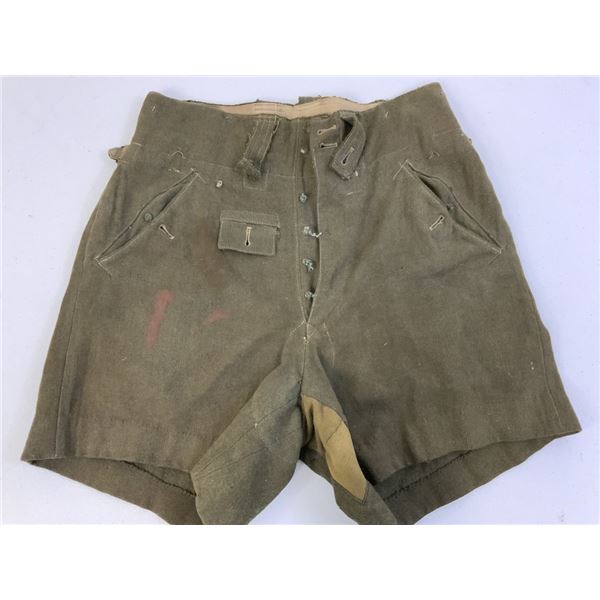 WWII GERMAN MILITARY UNIFORM SHORTS HOT SUMMER CLIMATE