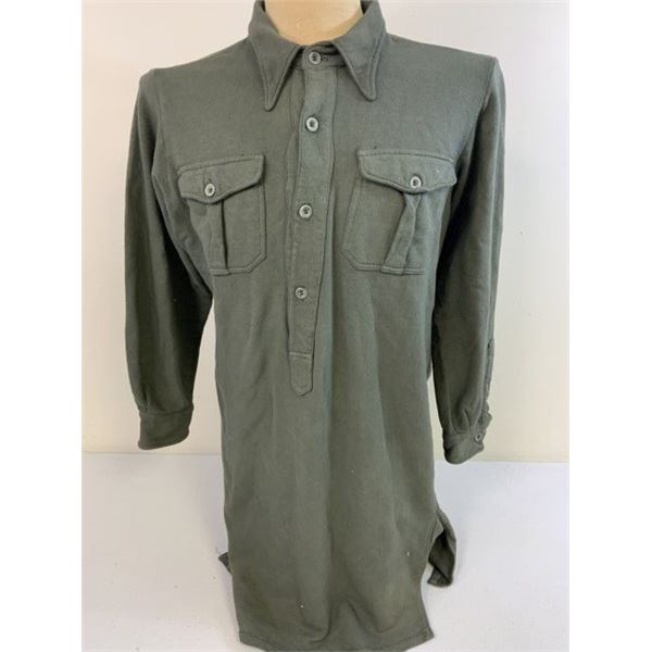 WWII GERMAN ARMY GRAY WOOL UNDERSHIRT