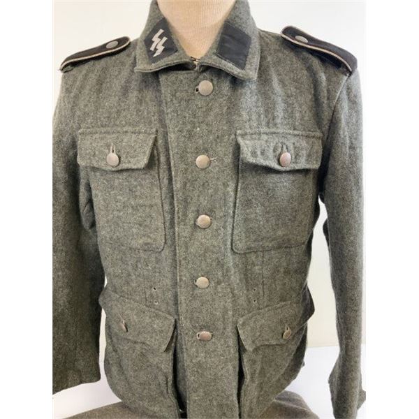 WWII GERMAN WAFFEN SS M42 UNIFORM TUNIC & PANTS MOVIE USED " SAVING PRIVATE RYAN" 1998