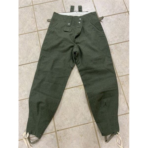 WWII GERMAN ARMY / WAFFEN SS REENACTMENT COMBAT WOOL PANTS