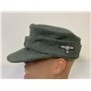 Image 2 : WWII GERMAN WAFFEN SS ENLISTED M43 WOOL REENACTMENT HAT