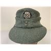 Image 6 : WWII GERMAN WAFFEN SS ENLISTED M43 WOOL REENACTMENT HAT