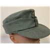 Image 7 : WWII GERMAN WAFFEN SS ENLISTED M43 WOOL REENACTMENT HAT
