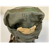 Image 9 : WWII GERMAN GAS MASK AND FILTER WITH CANISTER AND GAS CAPE BAG STRAPPED