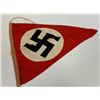 Image 3 : WWII GERMANY THIRD REICH TRIANGULAR PENNANT WITH INK STAMP