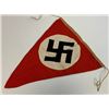 Image 6 : WWII GERMANY THIRD REICH TRIANGULAR PENNANT WITH INK STAMP