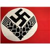 Image 1 : VERY LARGE NAZI GERMAN RAD WOMANS CAMP FLAG - GREAT CLEAN CONDITION